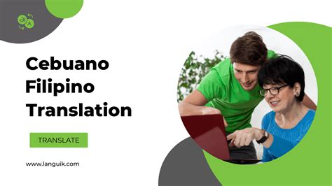 Filipino to Cebuano translation .